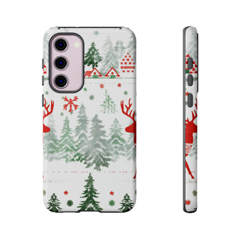 Nordic Christmas Print - Impact Resistant Phone Case Samsung Galaxy S23 Plus Glossy